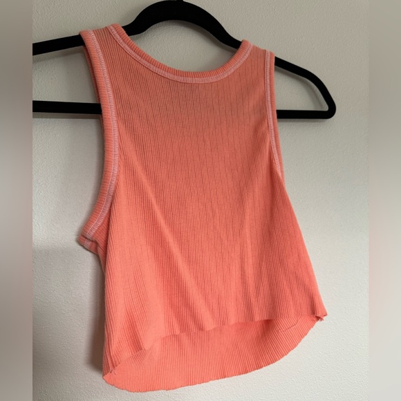 Forever 21 cropped tank top🪸 coral color🪸 - Picture 2 of 5